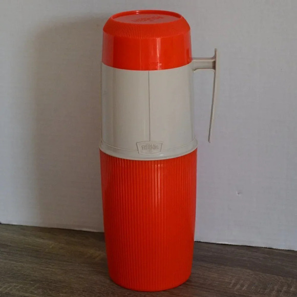 Vintage Orange  XL Thermos - Picture 1 of 7